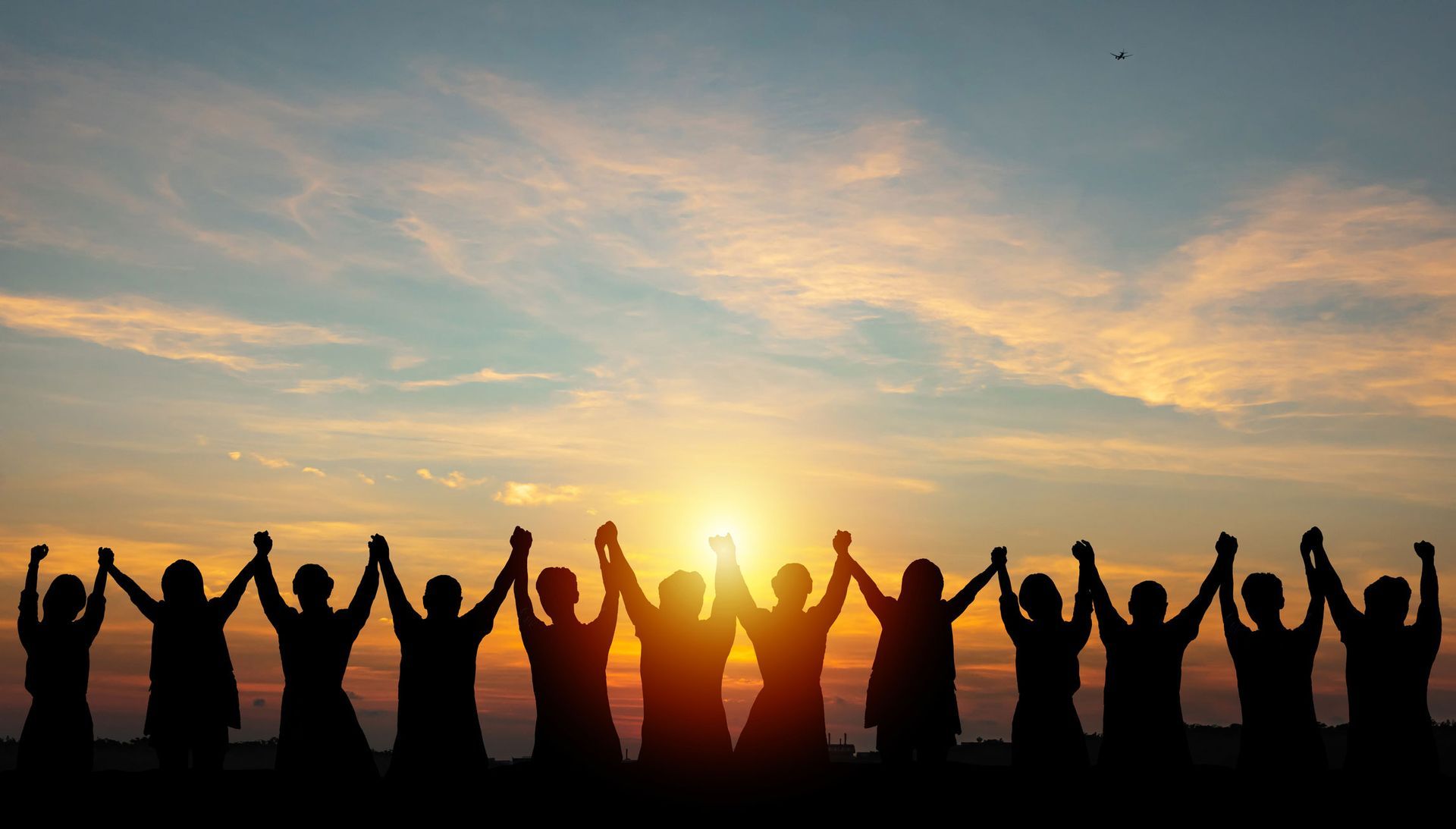 Group of People Raising Their Hands — Reno, NV — E3A Equine Experiential