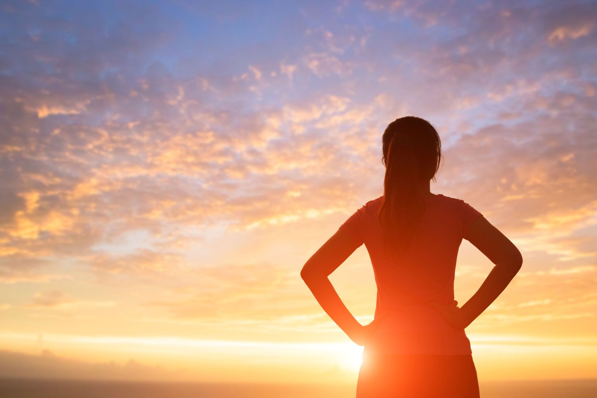Woman Looking at Sunset — Reno, NV — E3A Equine Experiential