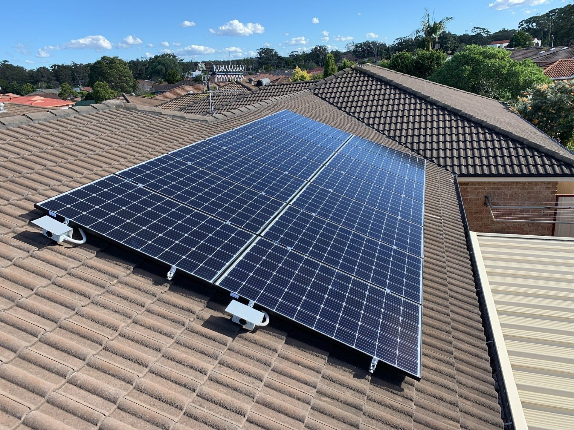 A Close Up Of A Solar Panel On The Roof Of A House — Forster Solar and Lighting In Smiths Lake, NSW