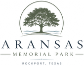 Aransas Memorial Park logo with a tree and Rockport, Texas text
