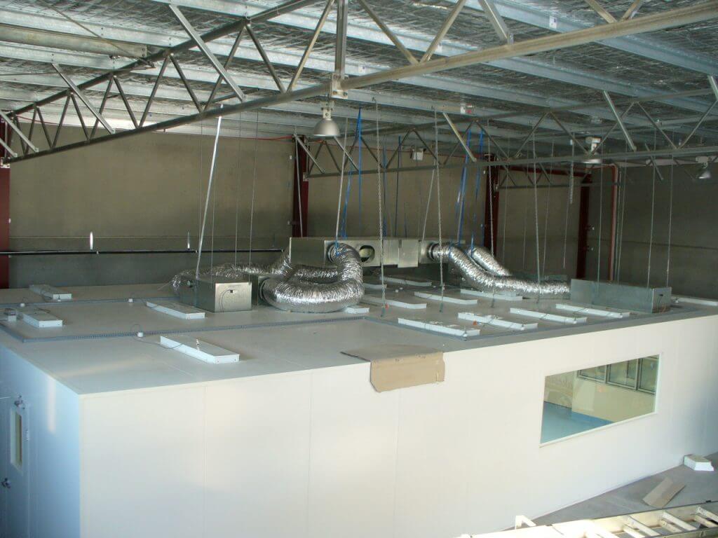 air con install ceiling