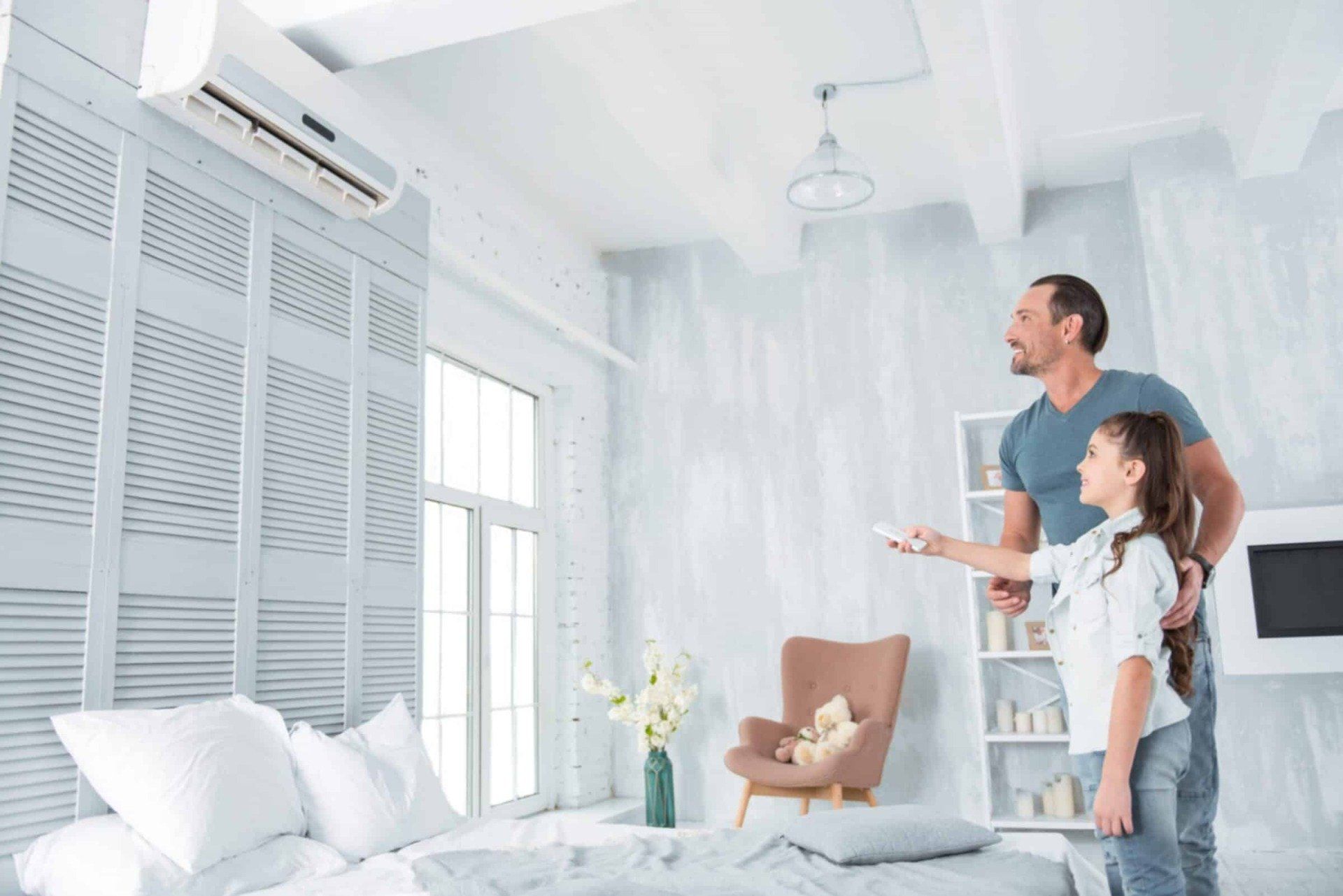 Daikin split system air conditioning unit.