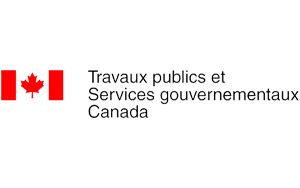 The logo for travaux publics et services gouvernementaux canada