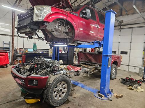 Ford F-350 Undergoing Major Engine Maintenance | The Car Clinic LLC