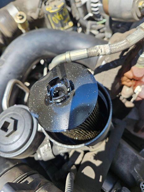 Oil Filter Housing on a Ford 6.0L Powerstroke Engine | The Car Clinic LLC