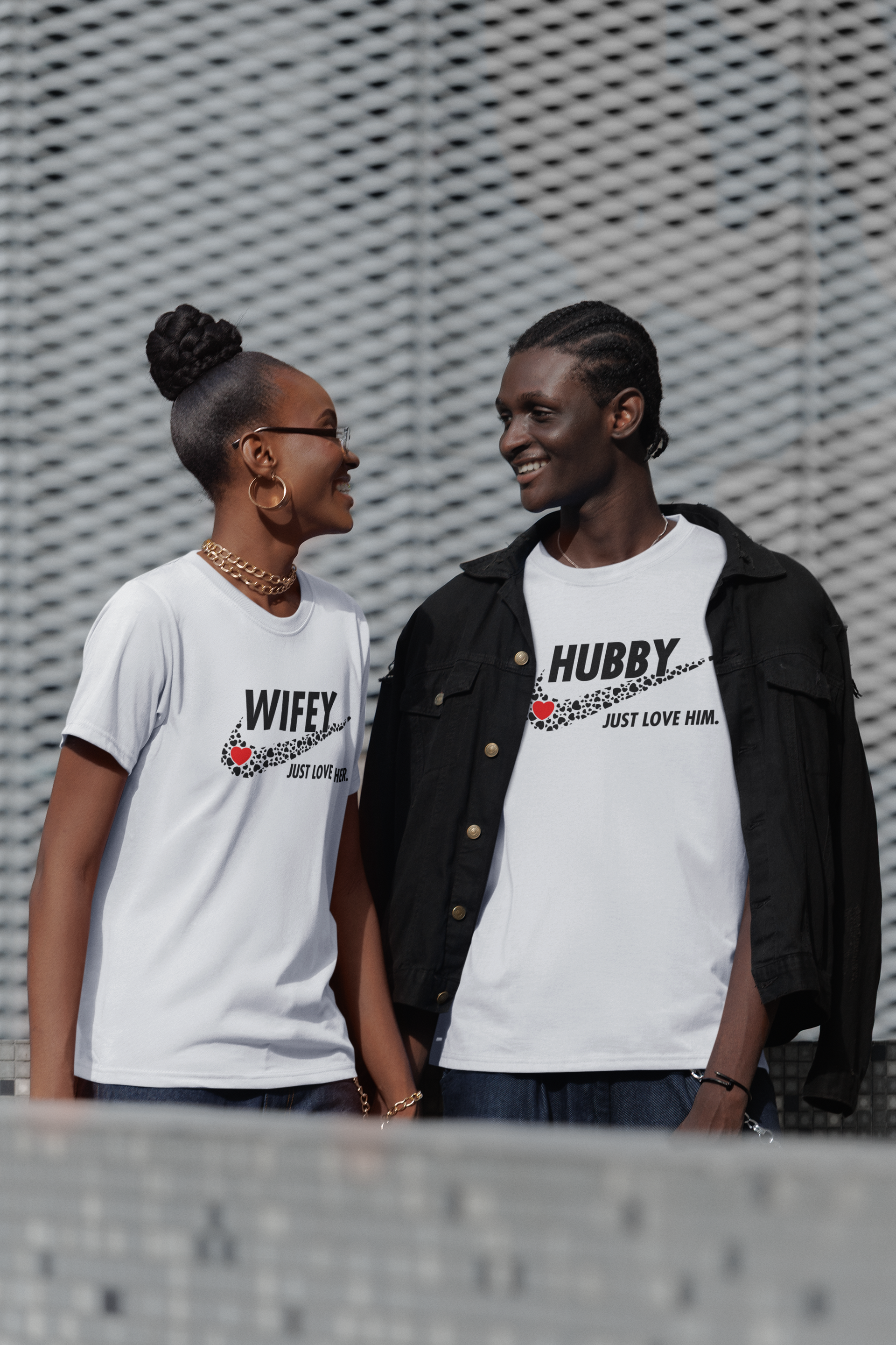 Huuby and Wifey Set Graphic T-Shirt