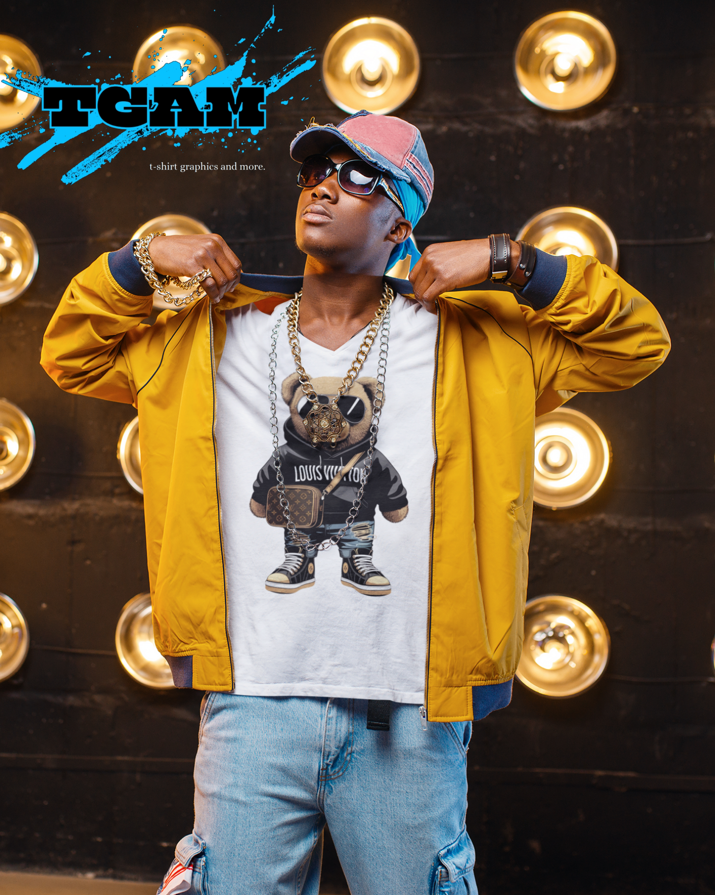Designer Bear Graphic T-Shirt