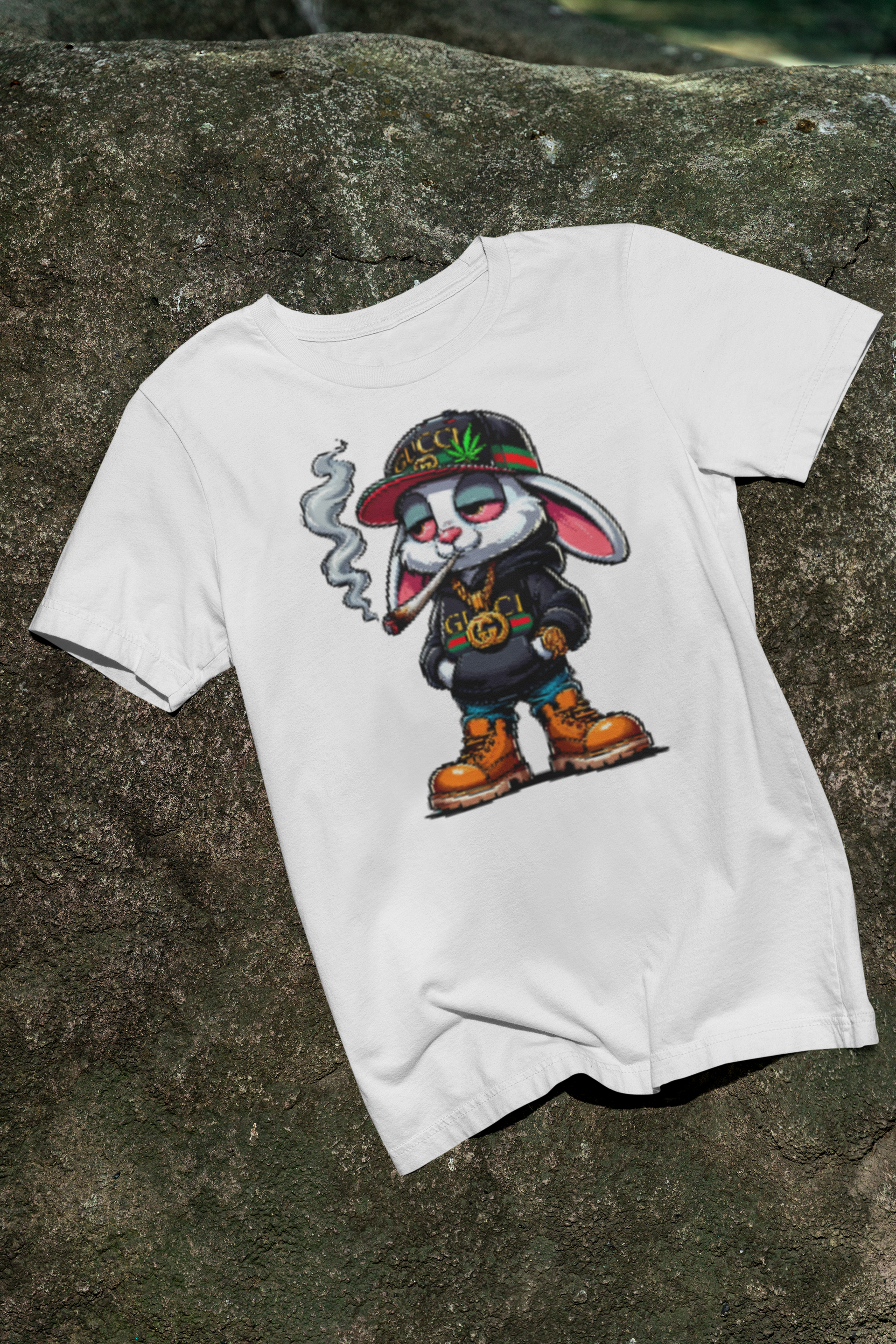 Blazed Bunny Graphic T-Shirt