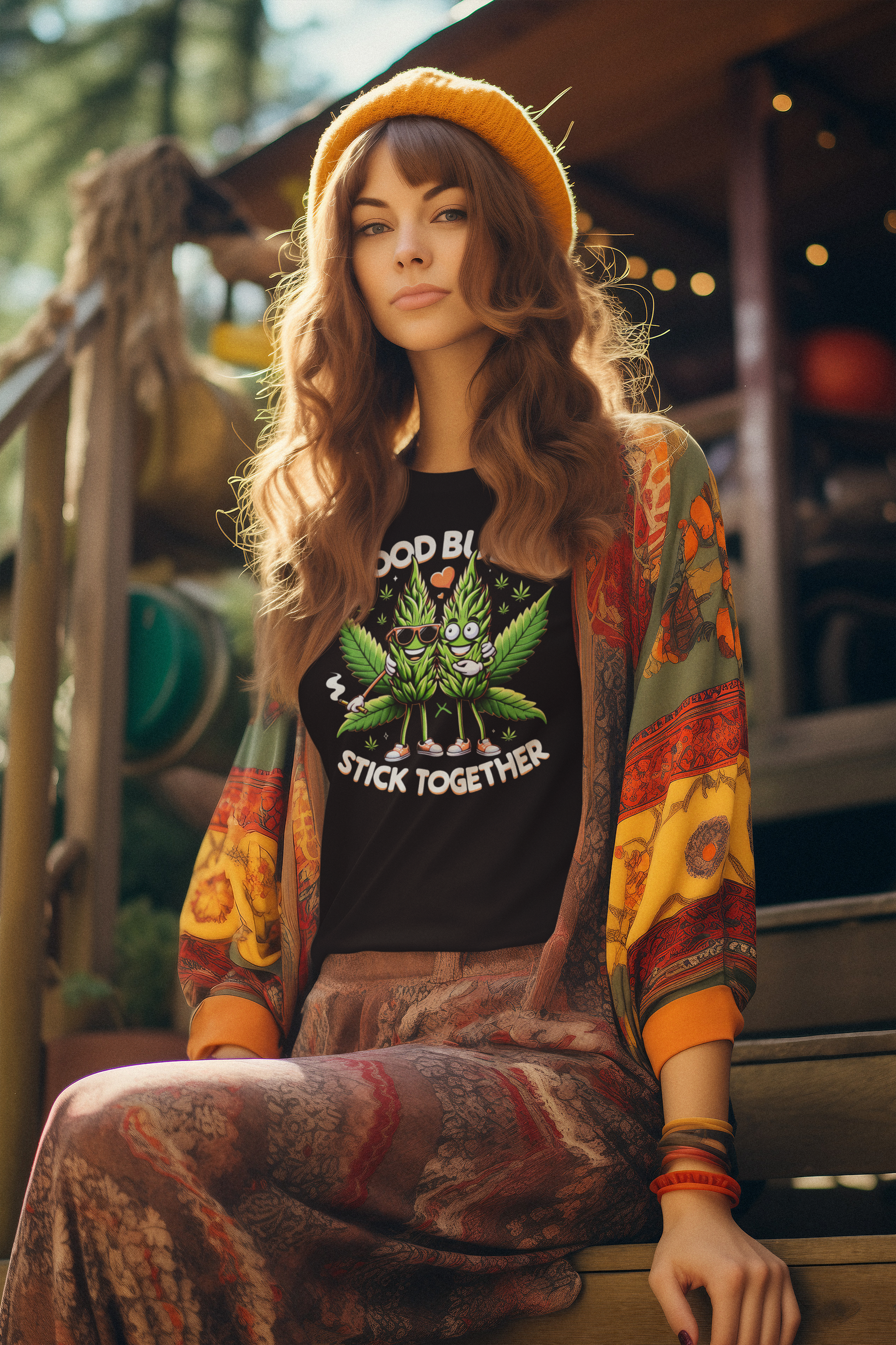 Good Buds Stick Together Graphic T-Shirt