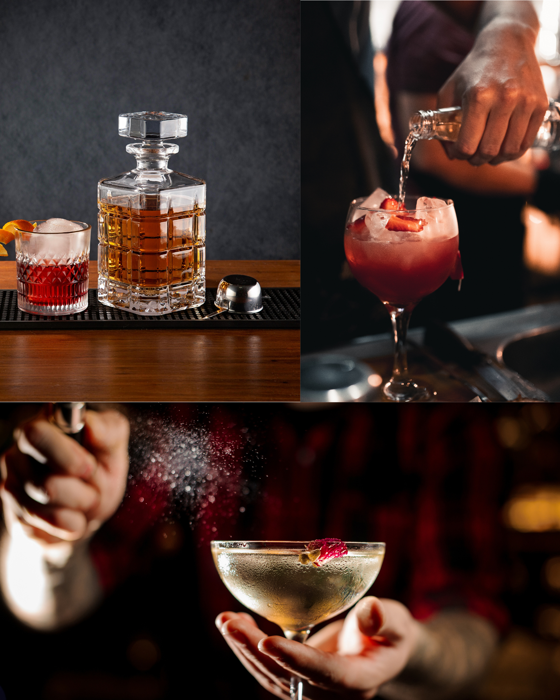 A bottle of whiskey is being poured into a glass