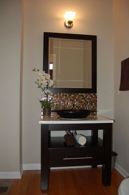 Sink and mirror