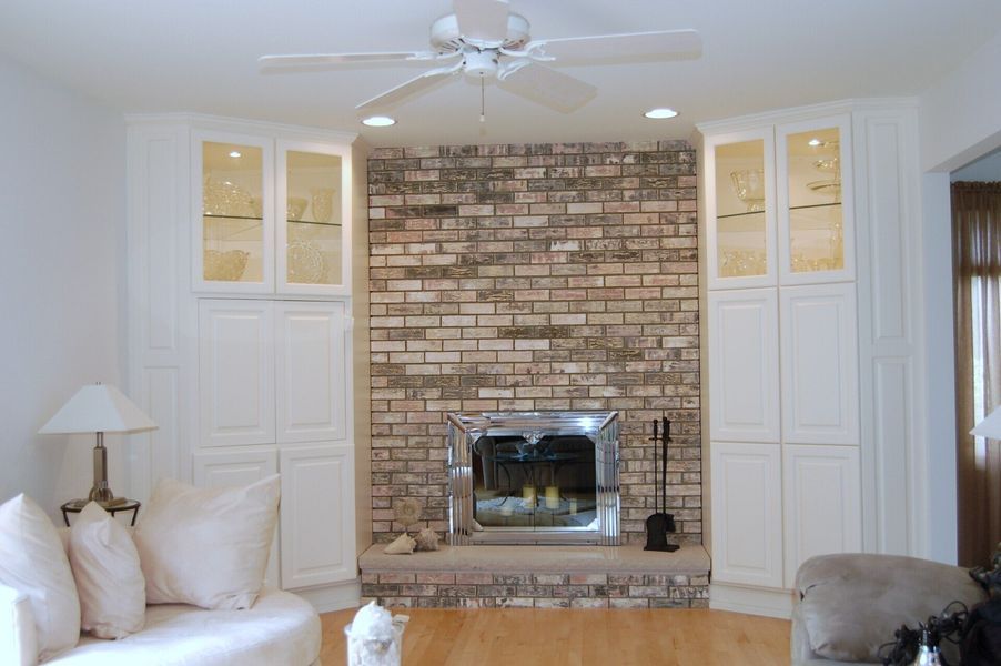 White cabinets