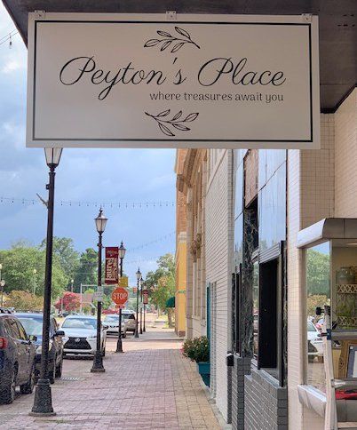 A hanging sign for