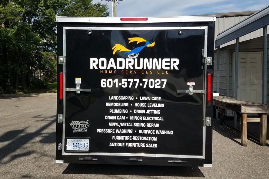 A black trailer featuring 