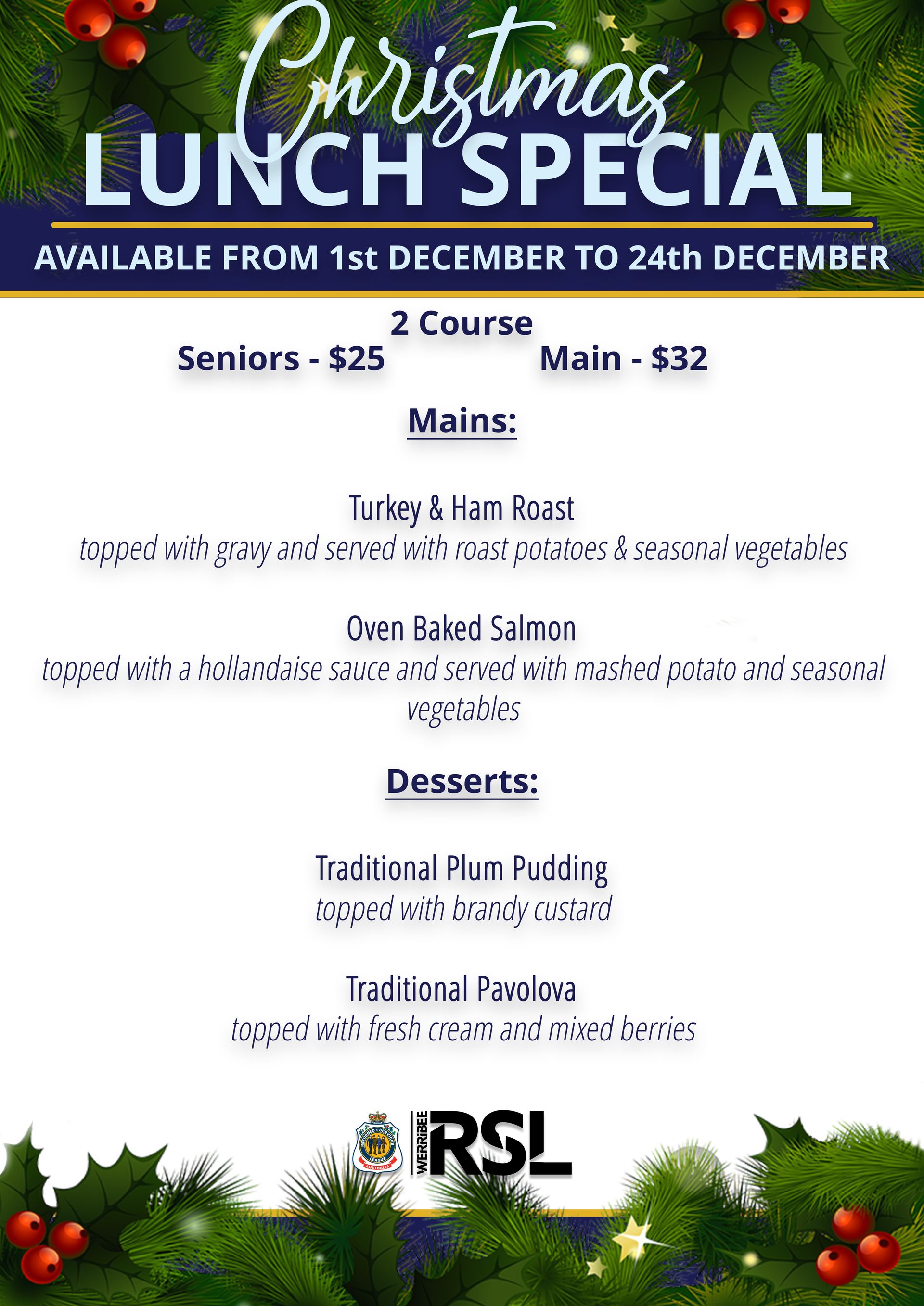 Christmas Lunch Special