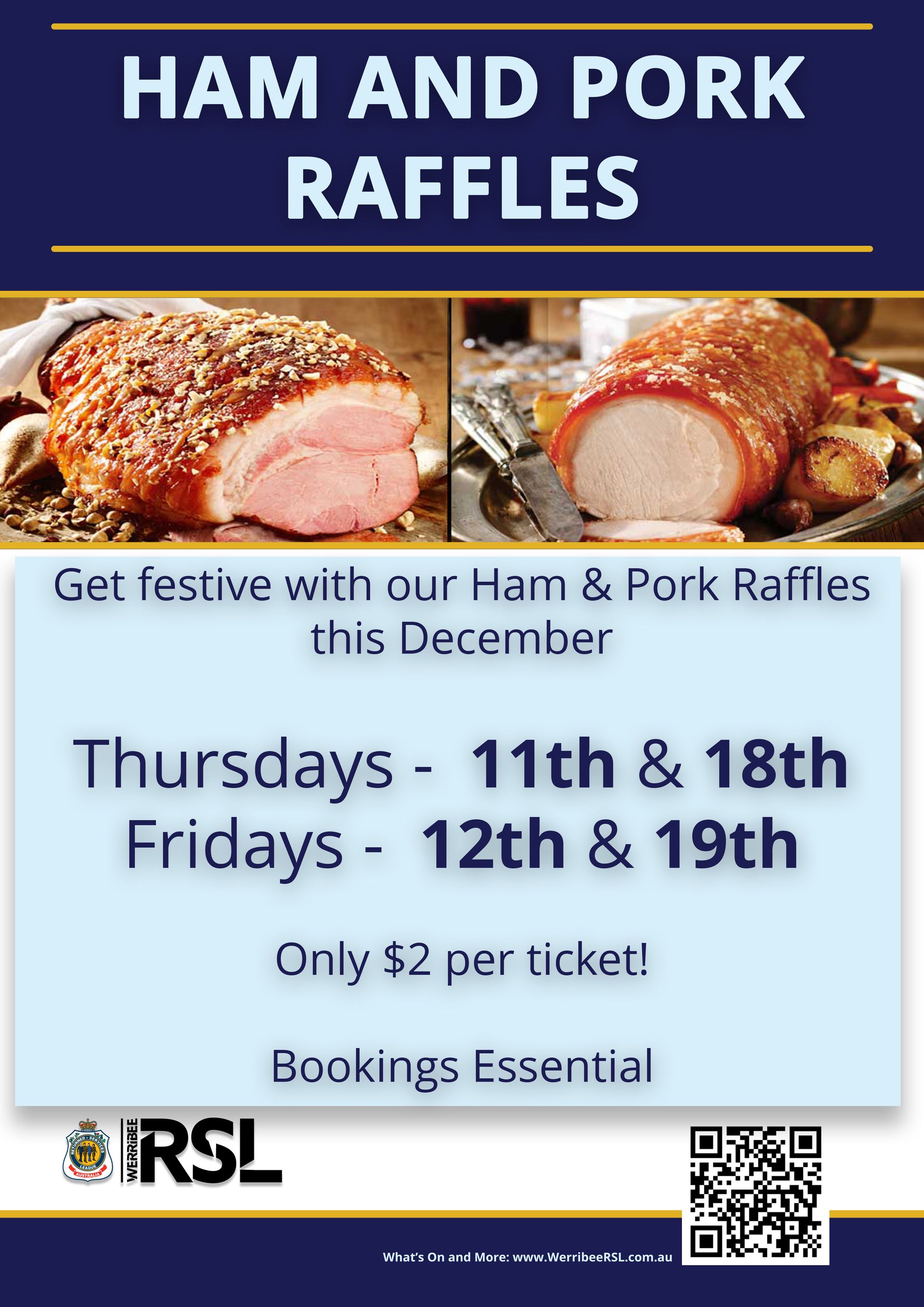 Christmas Ham and Pork Raffles