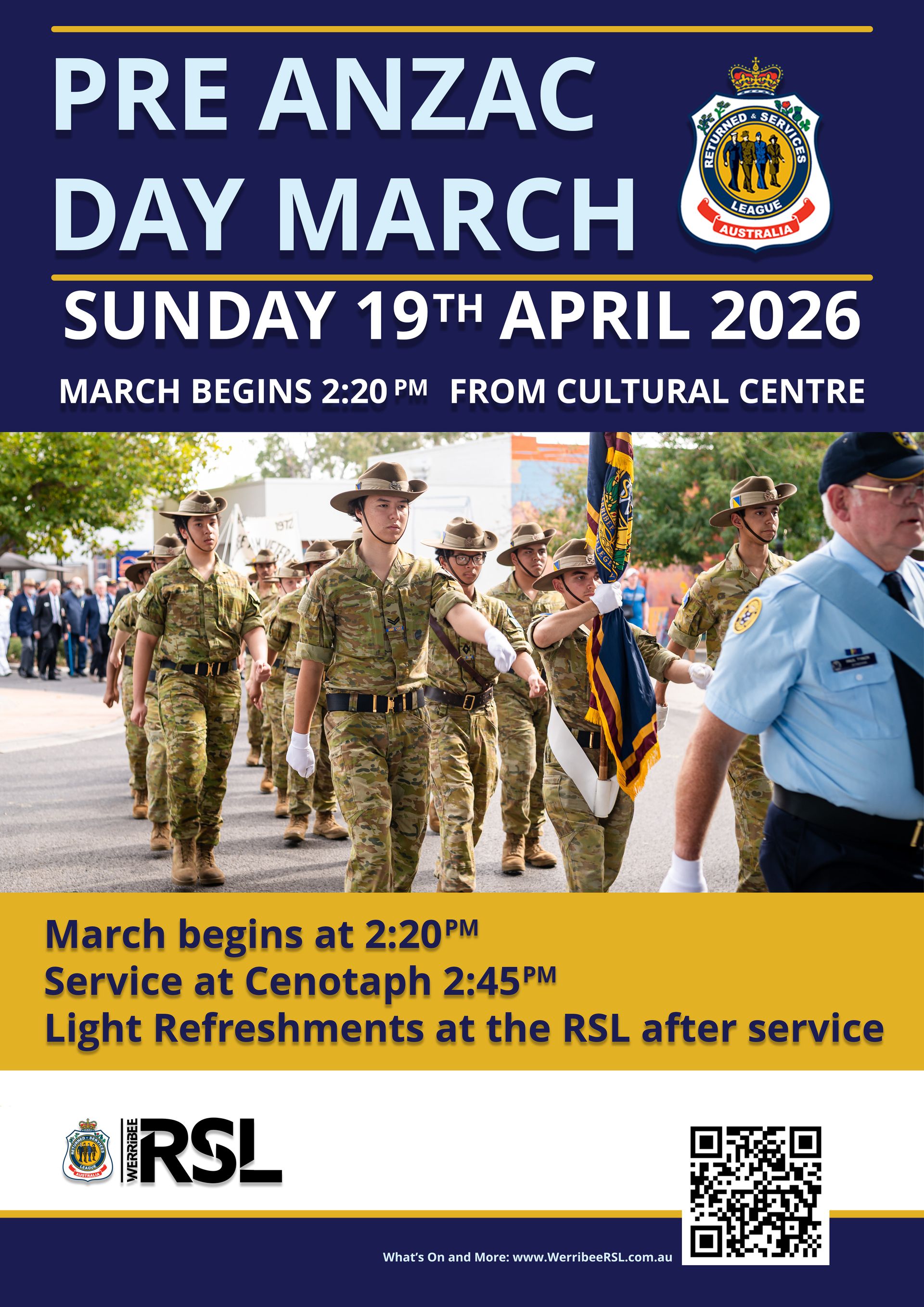 Pre Anzac Day March
