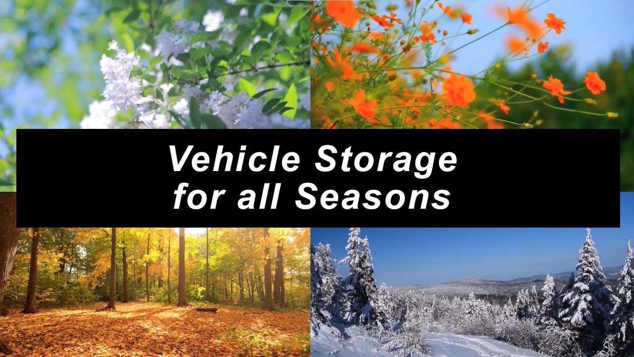 Vehicle storage for all seasons Vehicle storage for all seasons