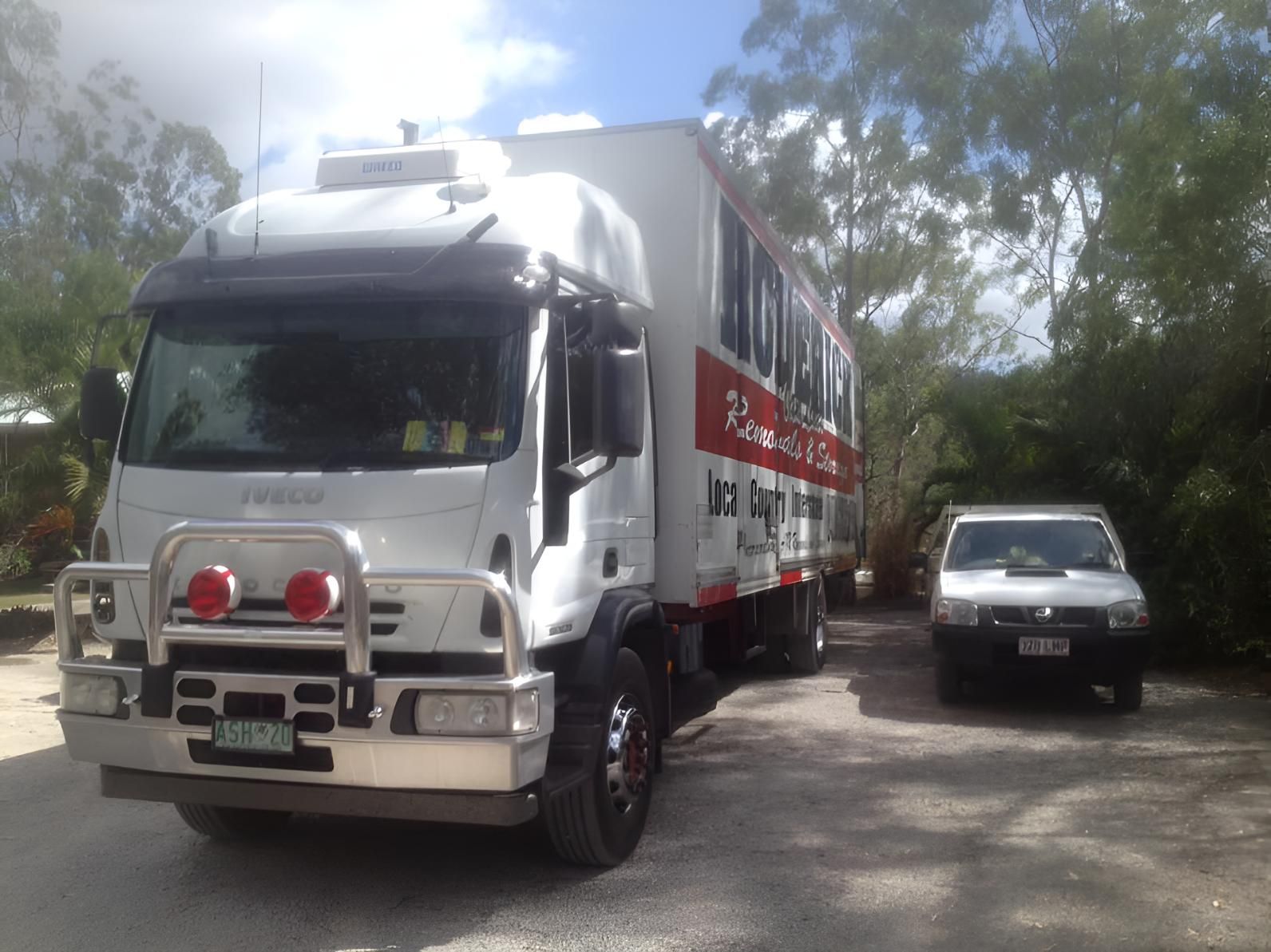 A White Truck With the Word Iveco on the Side — Roderick Removals & Van Lines In Hervey Bay, QLD