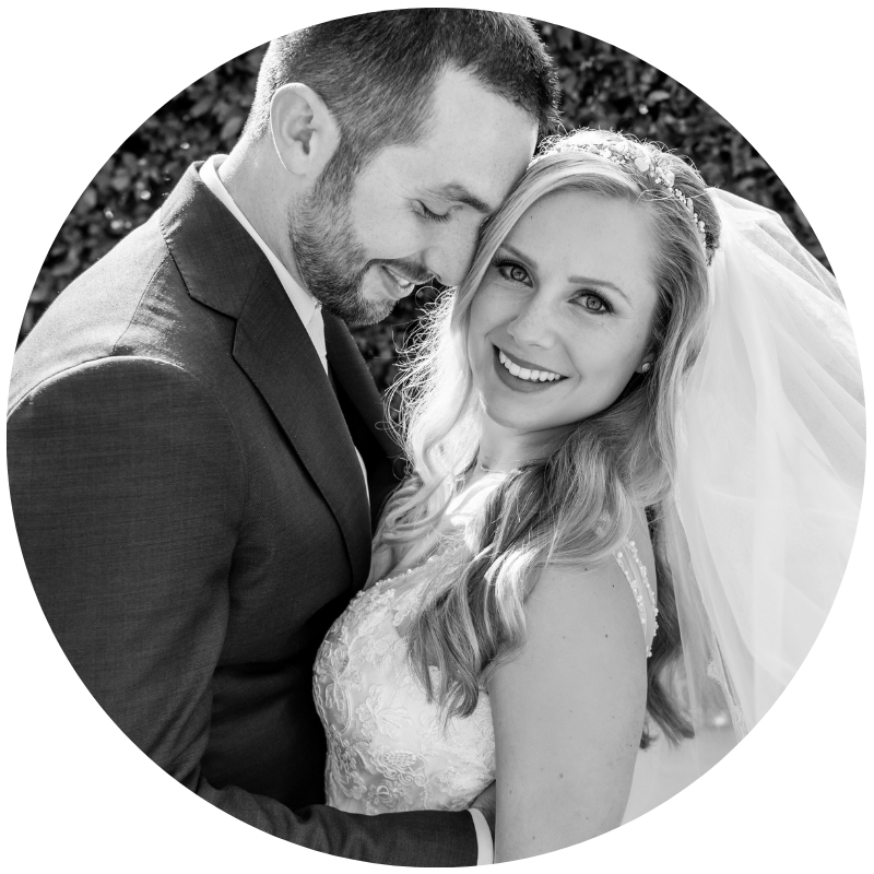 bride and groom portrait