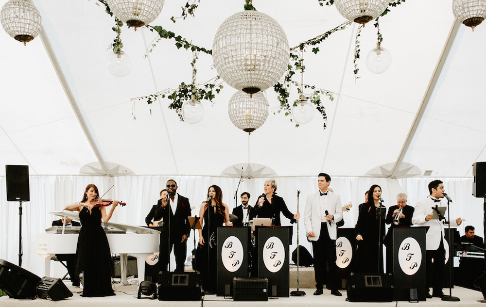 Bonnie Foster Productions Wedding Band Under Tent