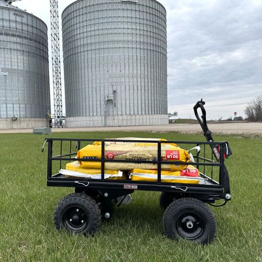 electric utility cart for garden center landscaping supplies