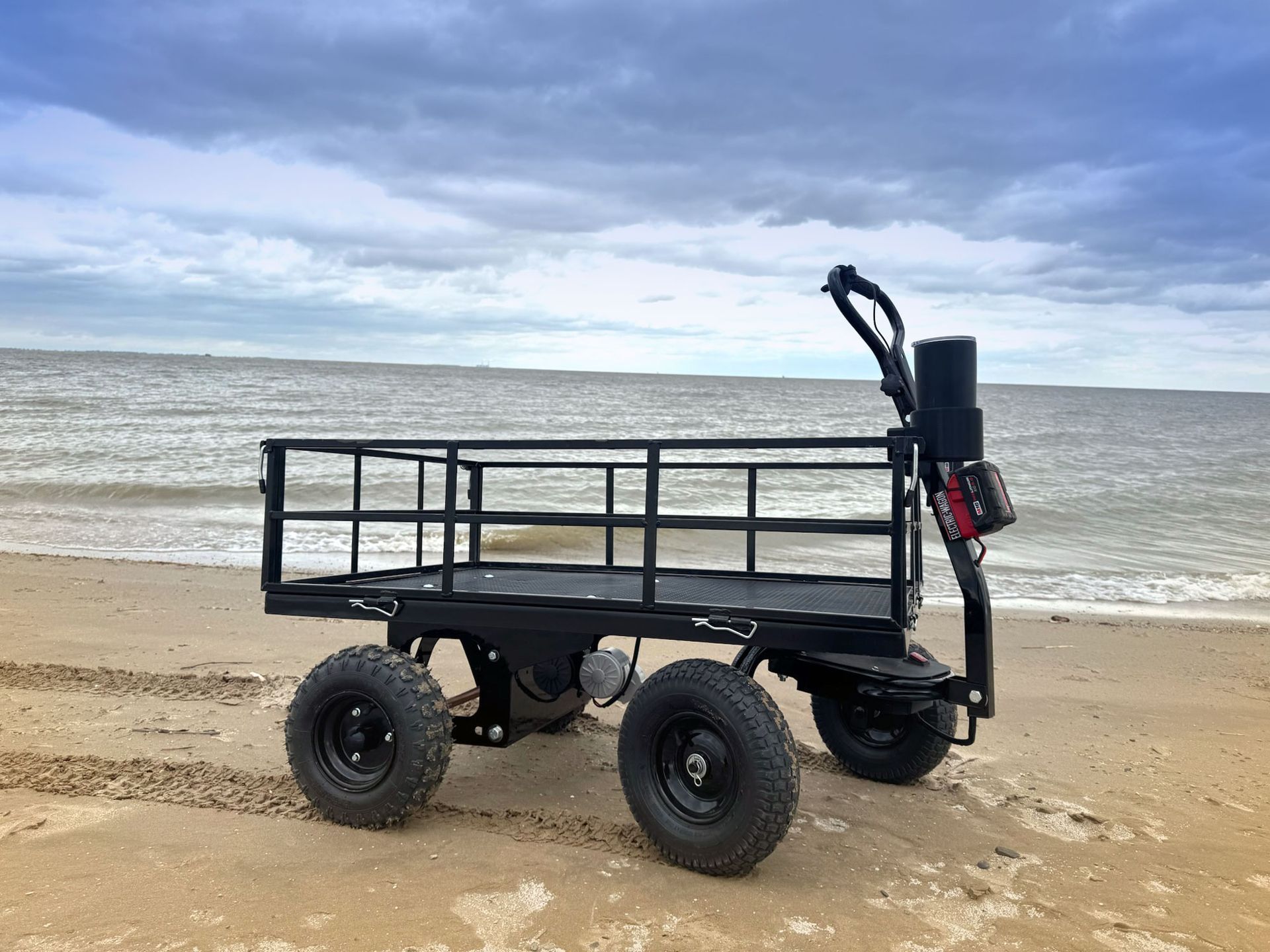 electric wagon for hauling lumber