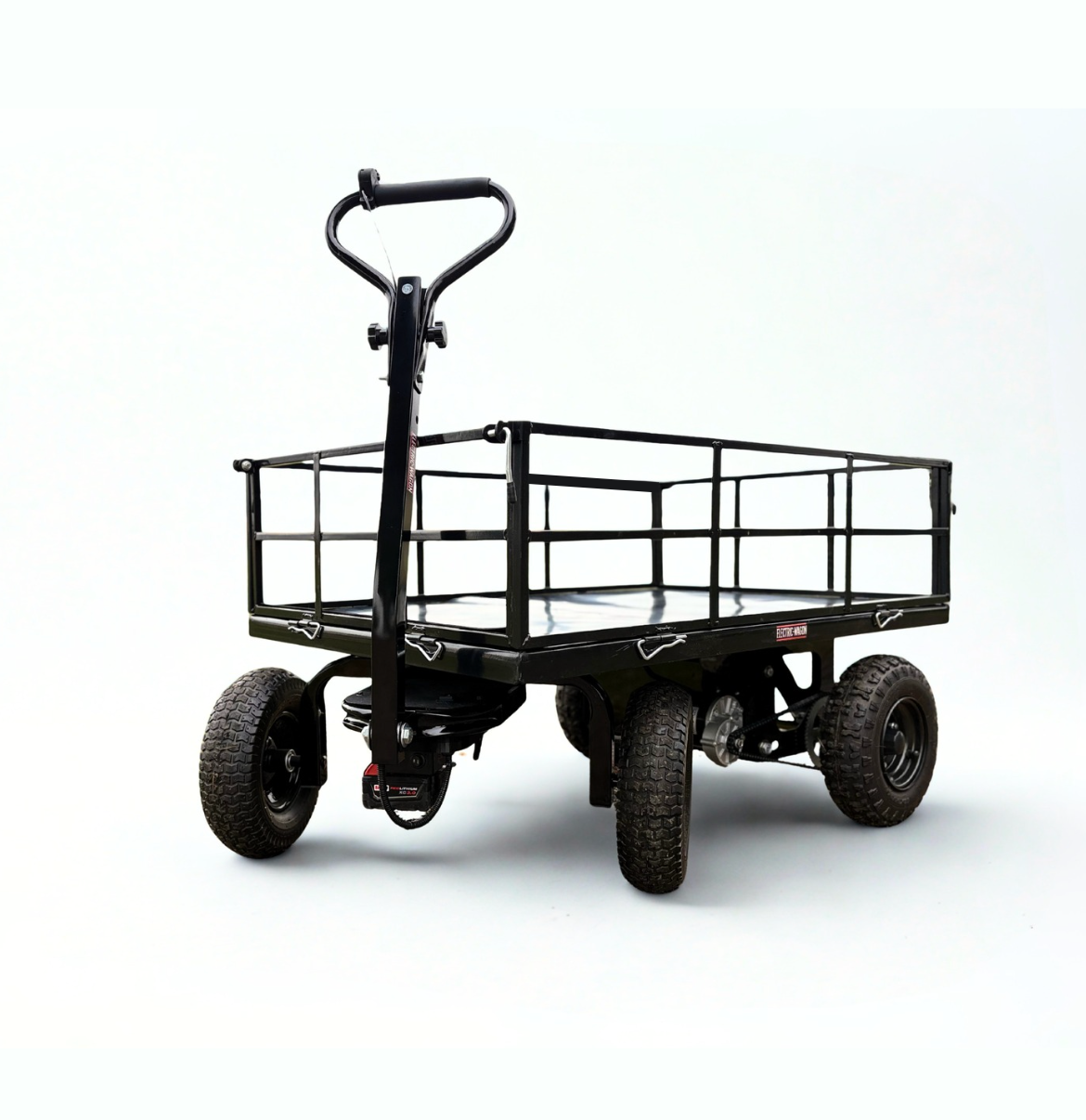 electric wheelbarrow for hauling rocks and gravel 