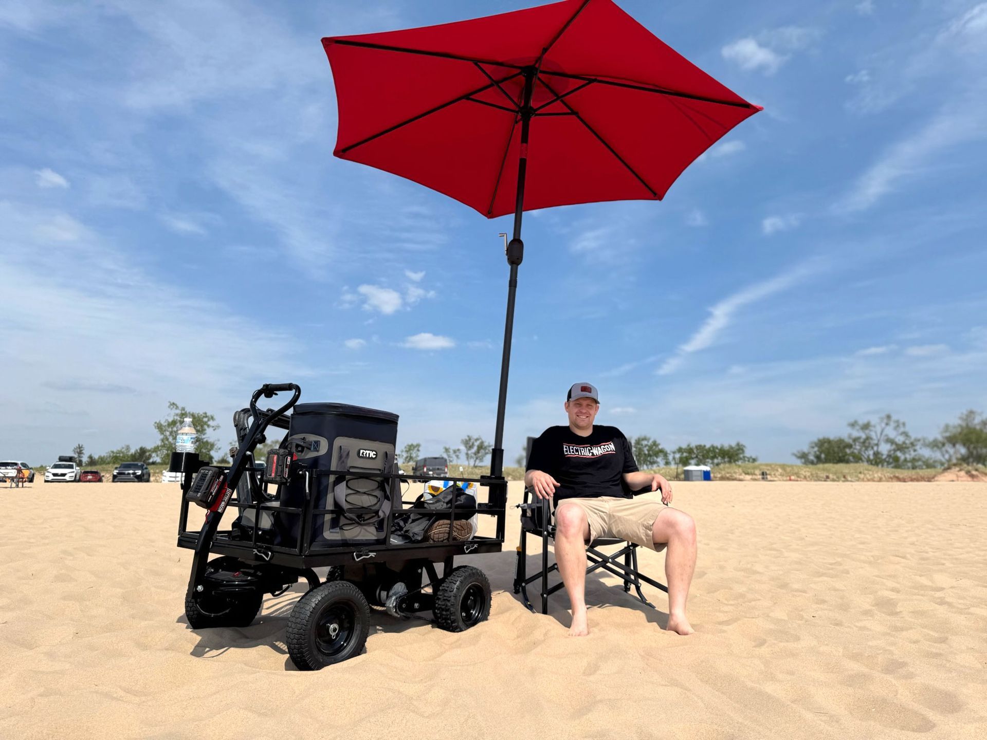 electric utility cart for heavy duty hauling