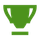 Une icône de trophée verte sur fond blanc.