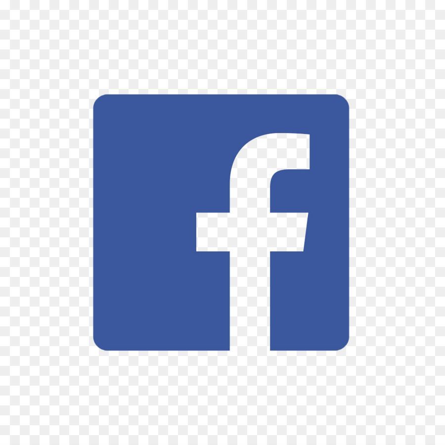 Un logo Facebook bleu sur fond transparent.