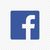 Un logo Facebook bleu sur fond transparent.
