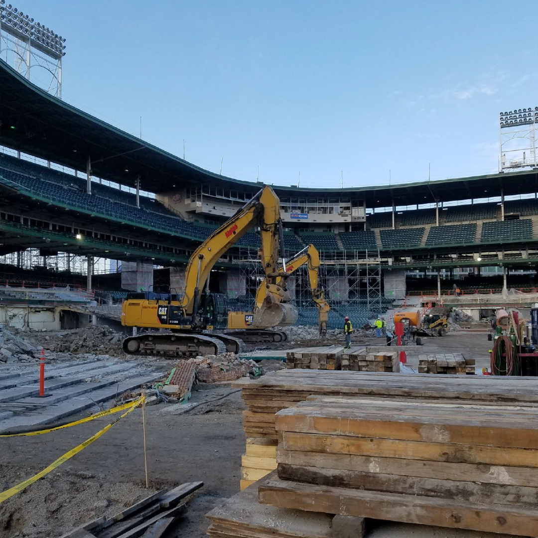 wrigley field demolition