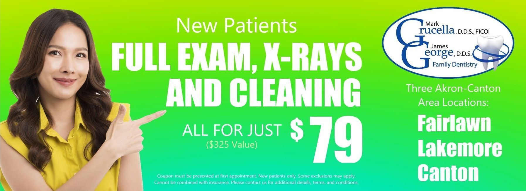 Coupon New Patient Exam XRays Cleaning