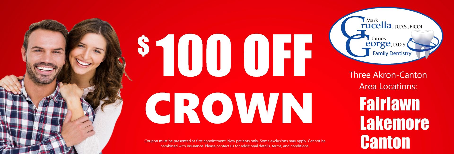 Coupon 100 Dollars Off Dental Crown
