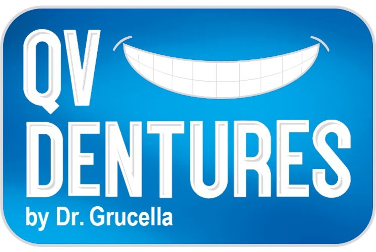 QV Dentures by Dr. Mark Grucella Logo