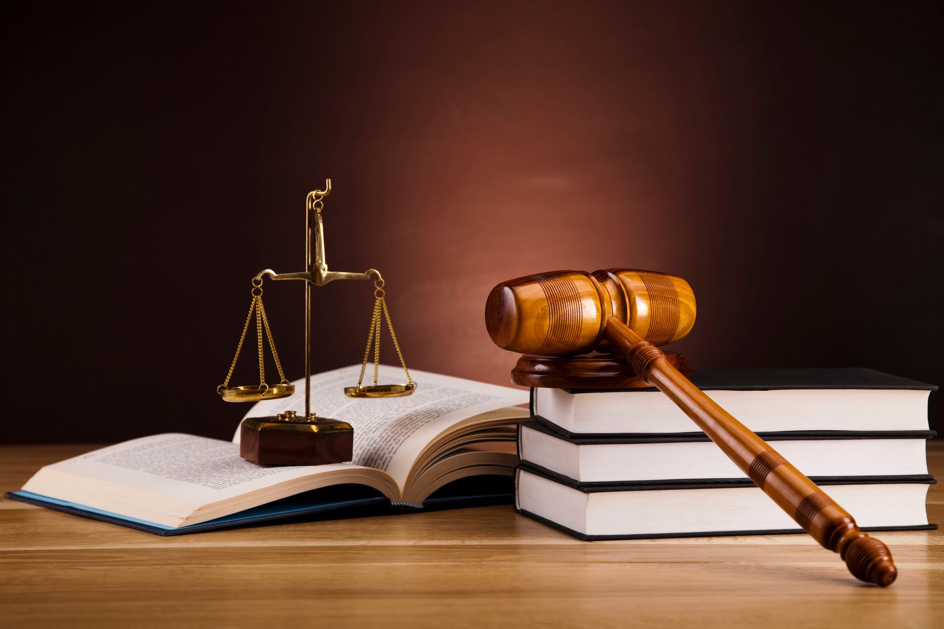 Judge's gavel and wood block, showcasing bail bonds service representing law and justice.