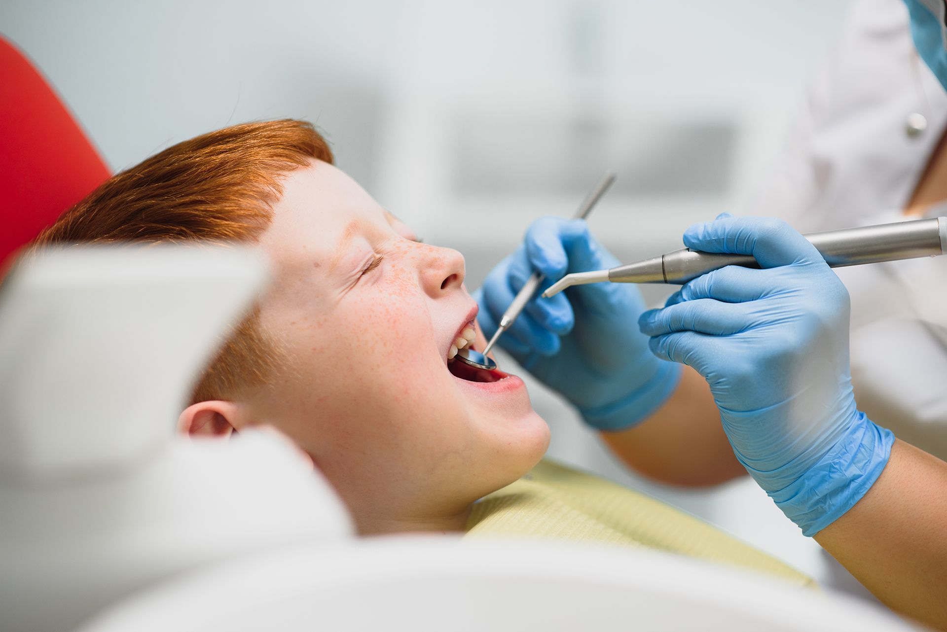 Young Boy Teeth Check-Up