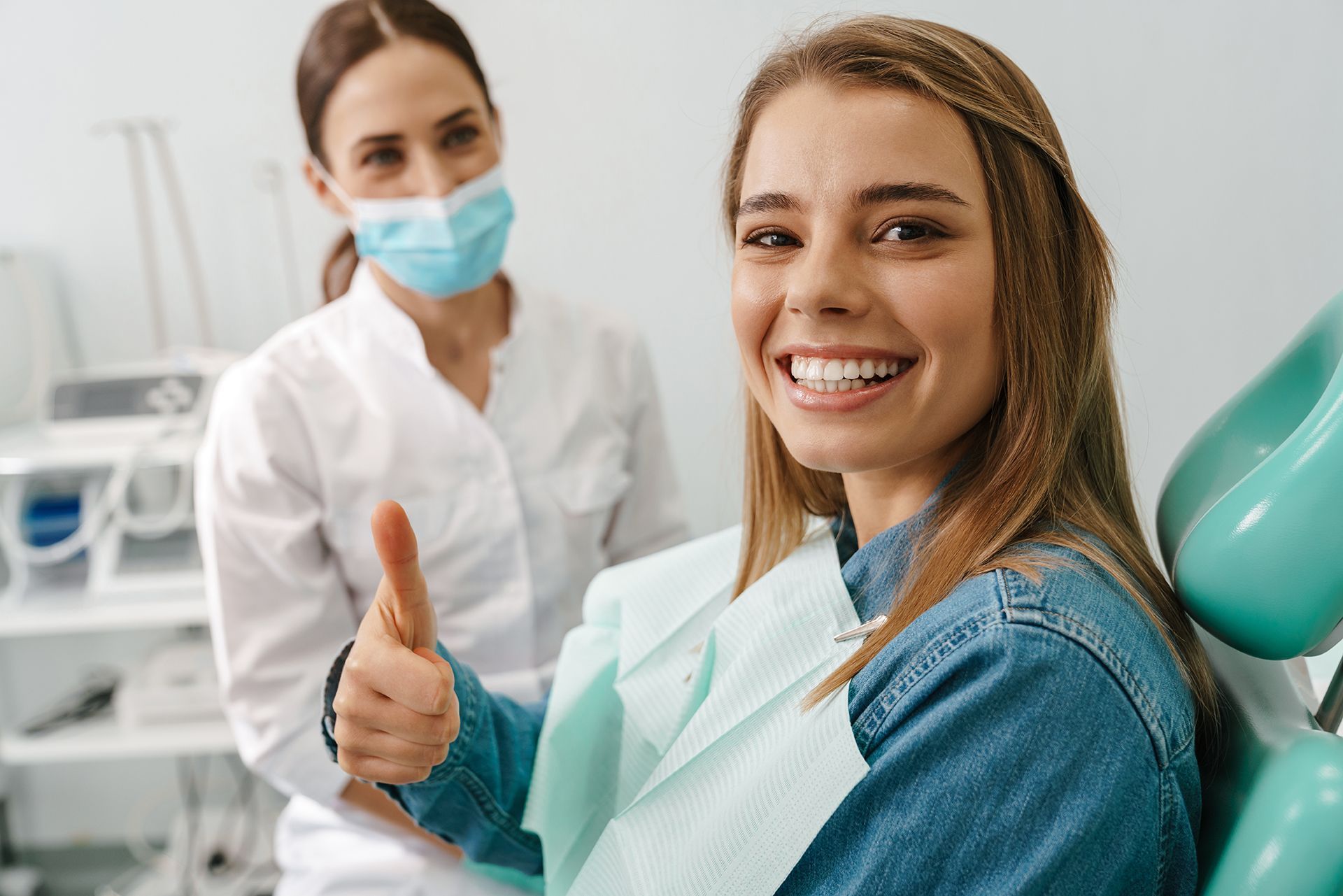 Woman Giving a Thumbs Up