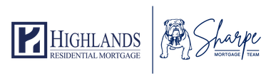 A logo for highlands and the sharpe mortgage team