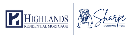 A logo for highlands and the sharpe mortgage team