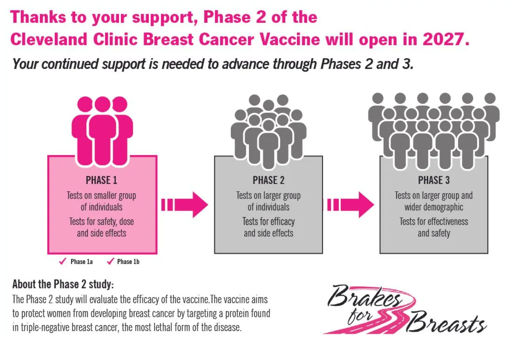 Brakes for Breast Program Data Infographic