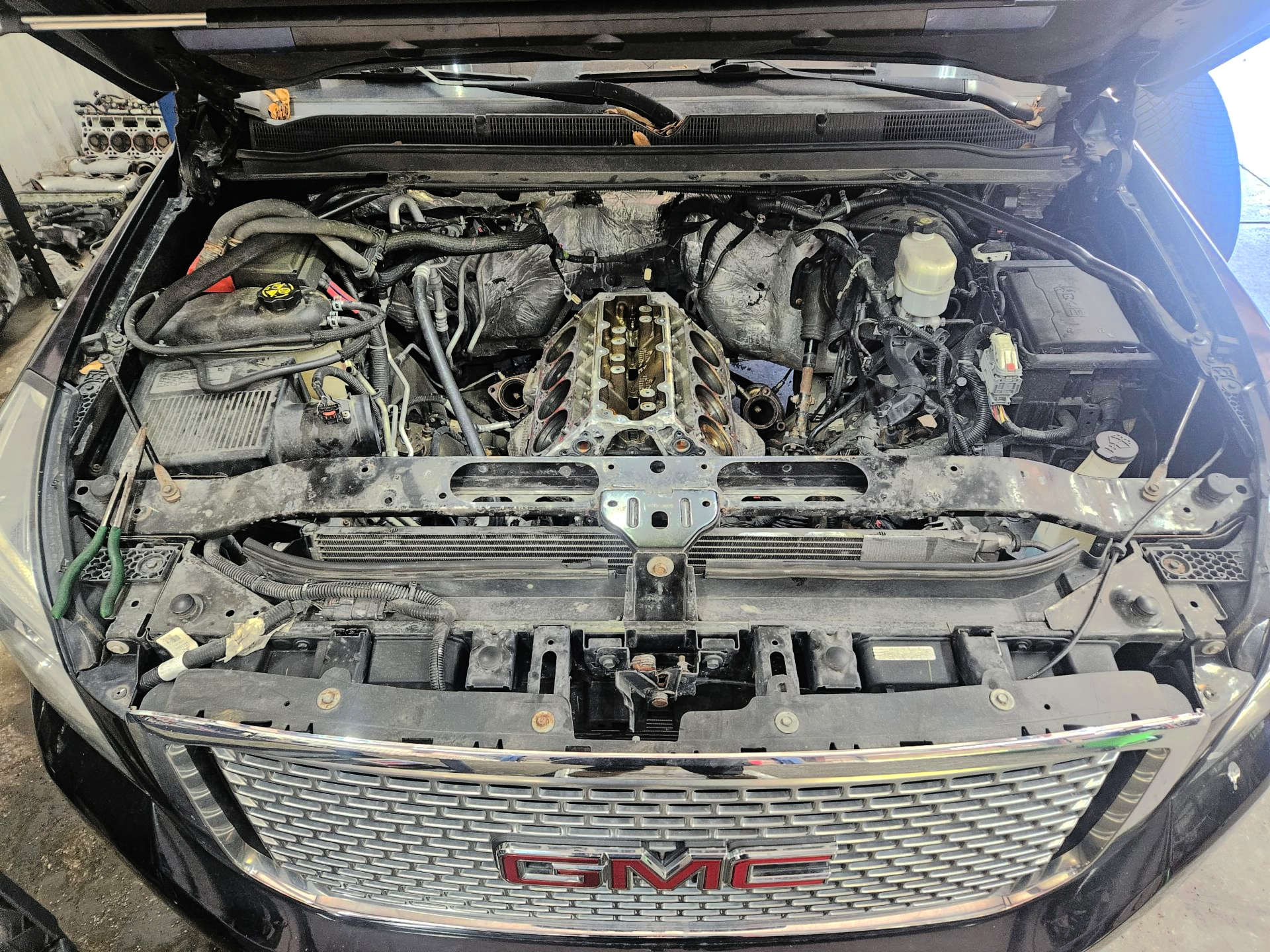 GMC Engine repair being performed by Beachview Auto Service