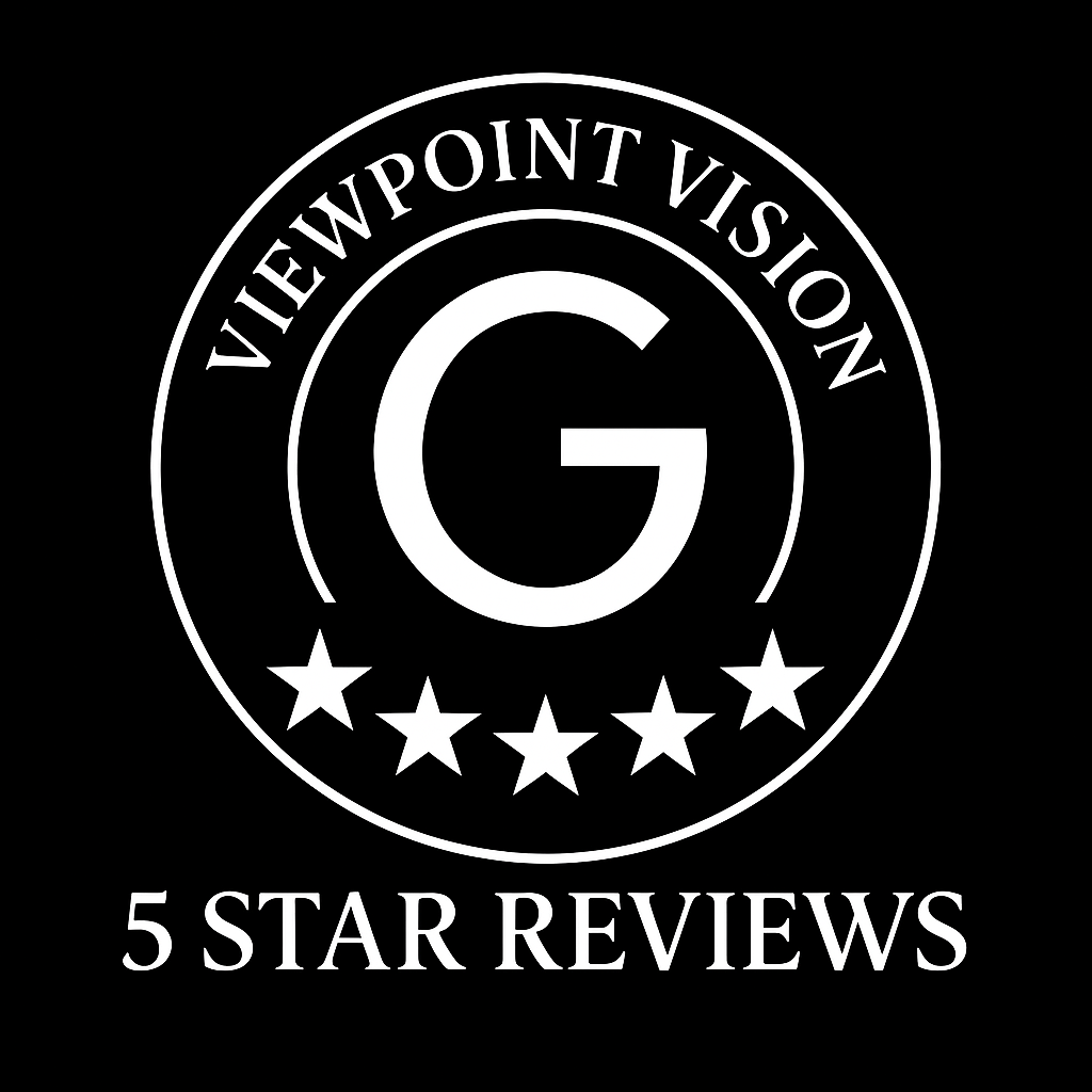 A seal for viewpoint vision that has five stars on it.