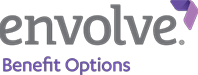 A logo for a company called evolve benefit options.