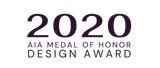 A logo for the aia medal of honor design award.