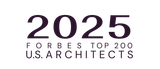 A logo for the forbes top 200 us architects.