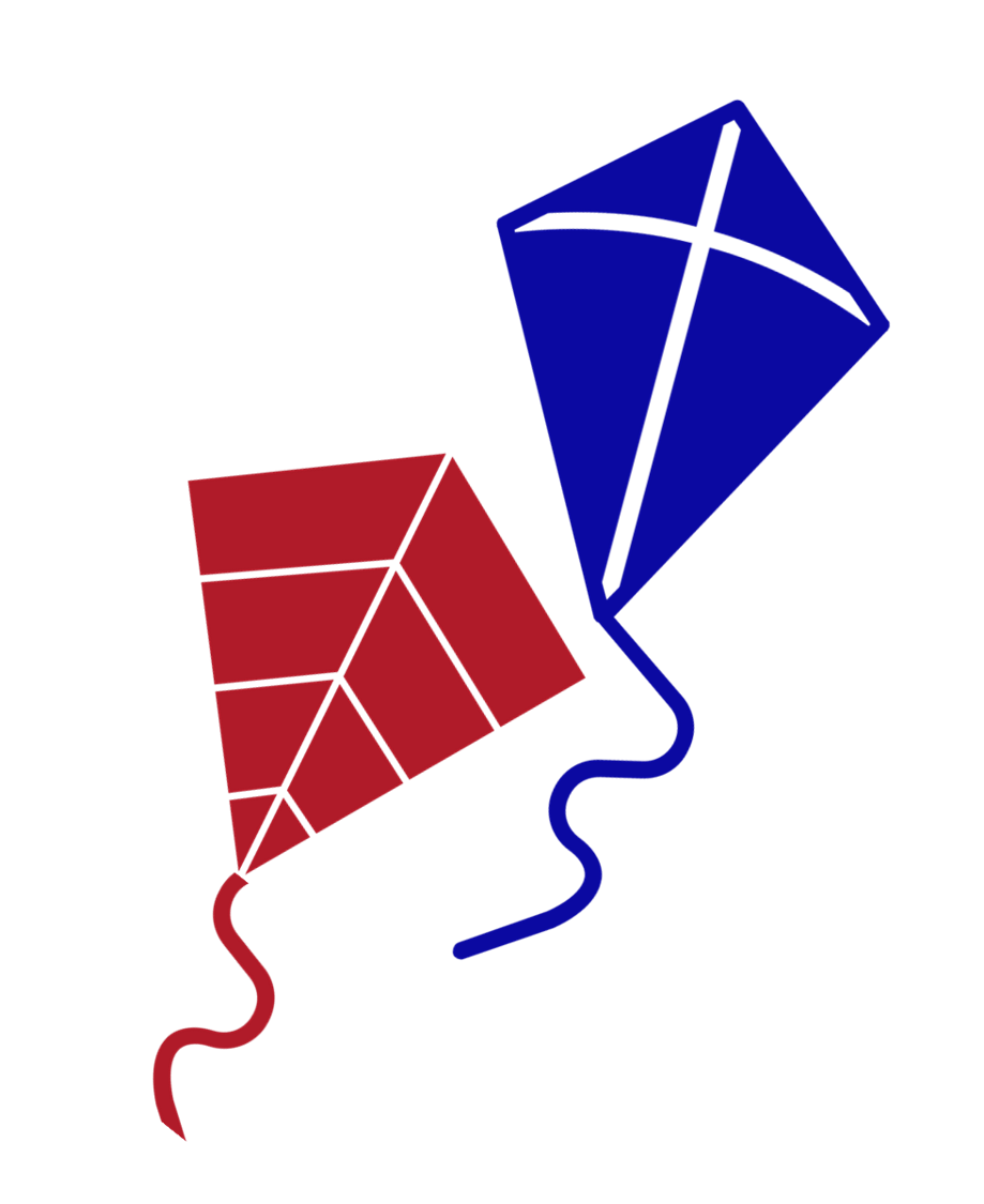 a pair of kites graphic