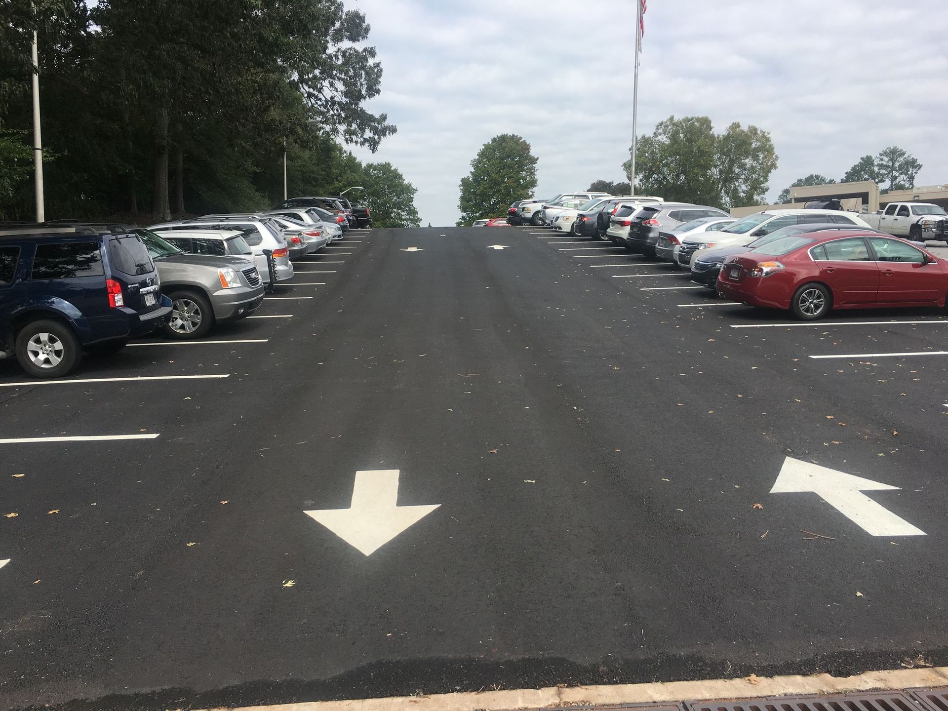 parking lot arrows