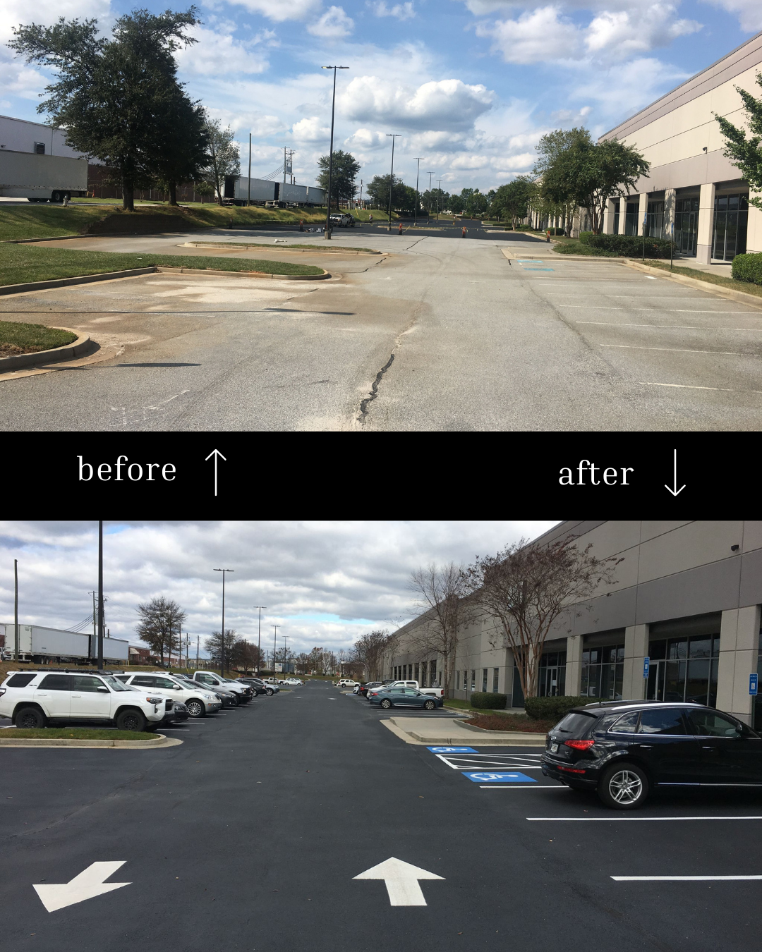 seal coat parking with striping seal coat parking with striping